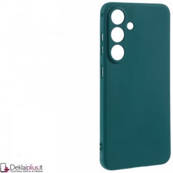 Silikoninis ploniausias dėklas su kameros apsauga - žalias (Samsung Galaxy S25)